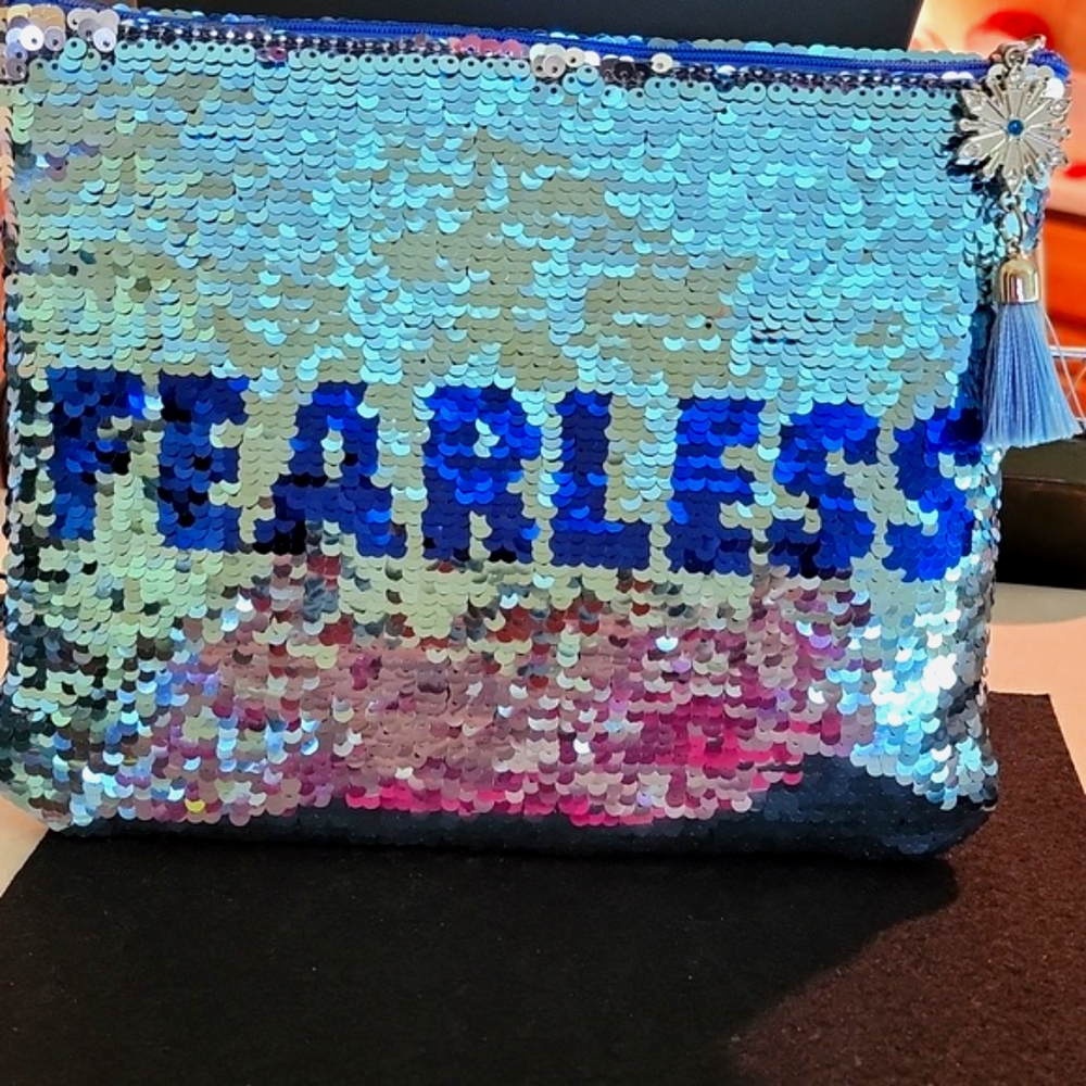 DISNEY'S FROZEN II Sequin Pencil Case, Makeup Bag or Clutch